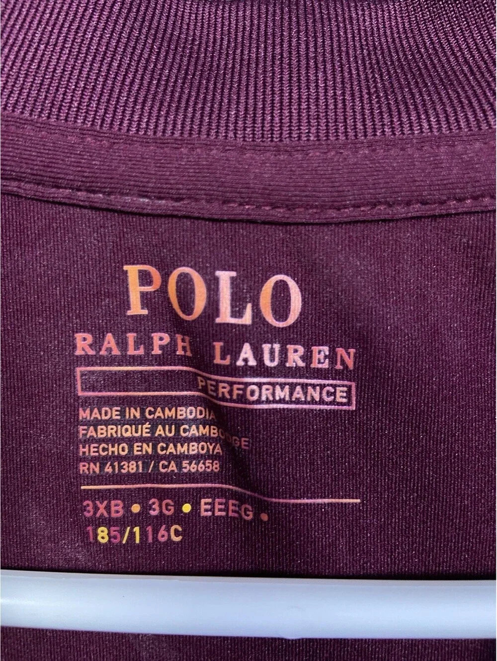 Polo Ralph Lauren Polo Shirt Mens 3XB Big Red Solid Pony Logo Cotton Knit